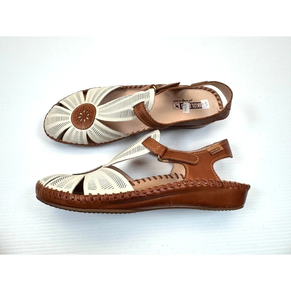 Pikolinos Puerto Vallarta Sandals Women 42 US 11.5-12‎ NWOB Perforated Leather